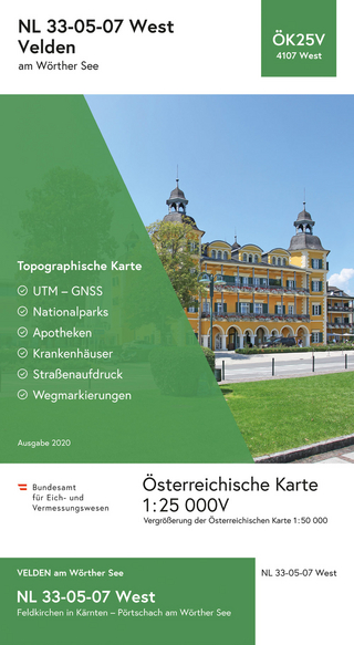 BEV-Karte 4107-West, Velden am Wörther See 1:25 000V