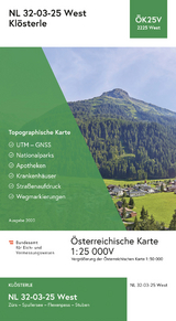 BEV-Karte 2225-West, Kl&ouml;sterle 1:25 000V - 