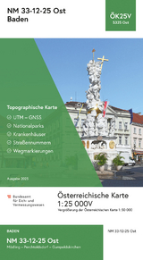 BEV-Karte 5325-Ost, Baden 1:25 000V - 