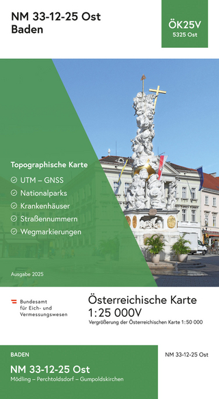 BEV-Karte 5325-Ost, Baden 1:25 000V