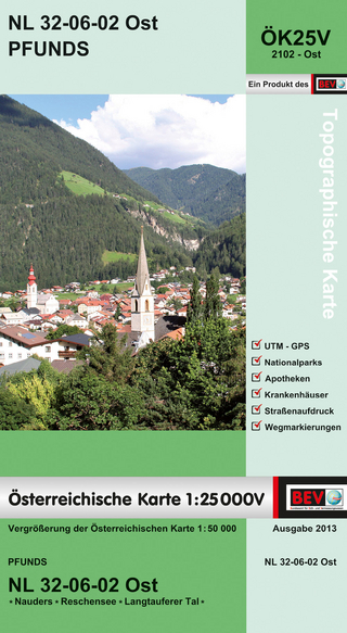 BEV-Karte 2102-Ost, Pfunds 1:25 000V