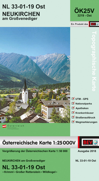 BEV-Karte 3219-Ost, Neukirchen am Großvenediger 1:25 000V