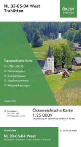 BEV-Karte 4104-West, Trah&uuml;tten 1:25 000V - 