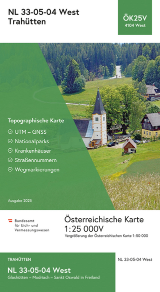 BEV-Karte 4104-West, Trahütten 1:25 000V