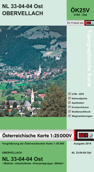 BEV-Karte 3104-Ost, Obervellach 1:25 000V