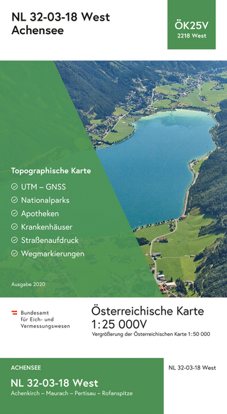 BEV-Karte 2218-West, Achensee 1:25 000V