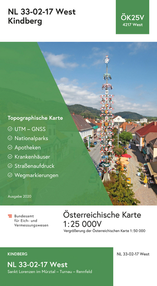 BEV-Karte 4217-West, Kindberg 1:25 000V