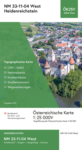 BEV-Karte 4304-West, Heidenreichstein 1:25 000V