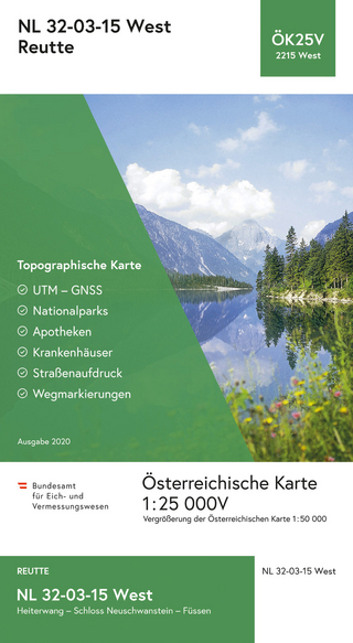 BEV-Karte 2215-West, Reutte 1:25 000V