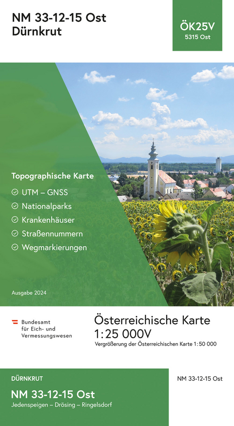 BEV-Karte 5315-Ost, D&uuml;rnkrut 1:25 000V - 