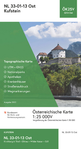 BEV-Karte 3213-Ost, Kufstein 1:25 000V - 