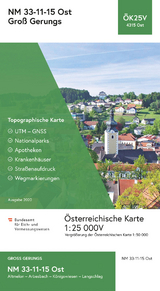 BEV-Karte 4315-Ost, Gro&szlig; Gerungs 1:25 000V - 