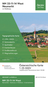 BEV-Karte 4314-West, Neumarkt im M&uuml;hlkreis 1:25 000V - 