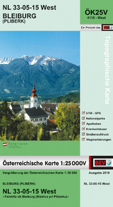 BEV-Karte 4115-West, Bleiburg / Pliberk 1:25 000V - 