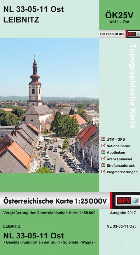 BEV-Karte 4111-Ost, Leibnitz 1:25 000V - 