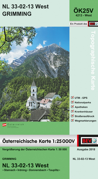 BEV-Karte 4213-West, Grimming 1:25 000V