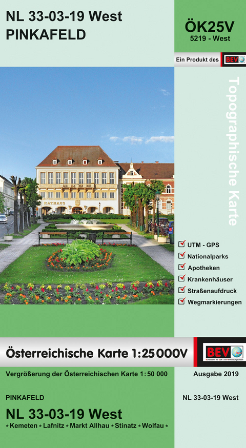 BEV-Karte 5219-West, Pinkafeld 1:25 000V - 