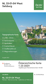 BEV-Karte 3204-West, Salzburg 1:25 000V - 