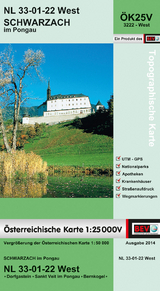 BEV-Karte 3222-West, Schwarzach im Pongau 1:25 000V - 