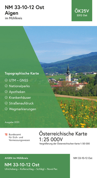 BEV-Karte 3312-Ost, Aigen im Mühlkreis 1:25 000V