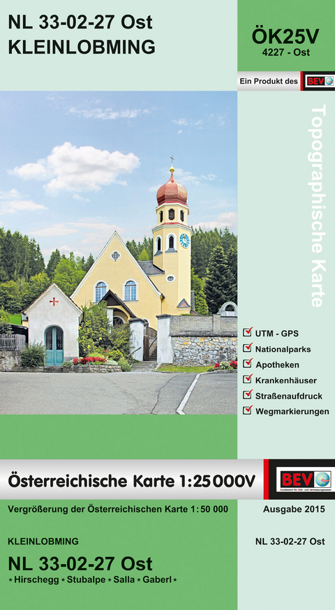 BEV-Karte 4227-Ost, Kleinlobming 1:25 000V - 