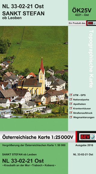 BEV-Karte 4221-Ost, Sankt Stefan ob Leoben 1:25 000V