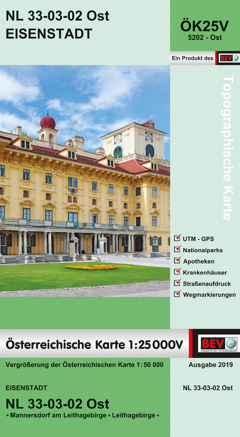 BEV-Karte 5202-Ost, Eisenstadt 1:25 000V - 