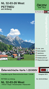 BEV-Karte 2226-West, Pettneu am Arlberg 1:25 000V - 
