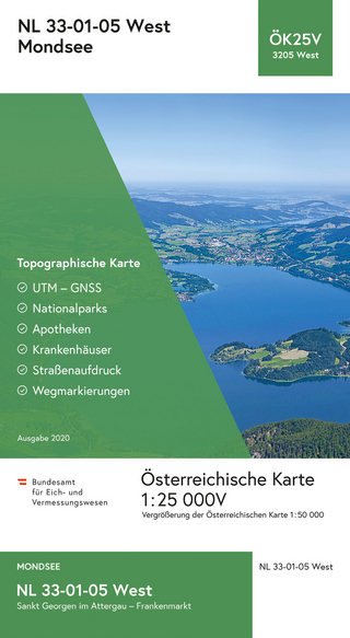 BEV-Karte 3205-West, Mondsee 1:25 000V