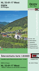BEV-Karte 3217-West, Eben im Pongau 1:25 000V - 