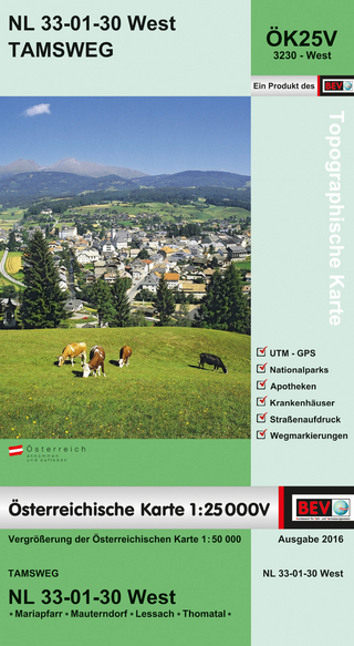 BEV-Karte 3230-West, Tamsweg 1:25 000V