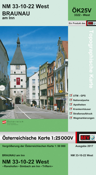 BEV-Karte 3322-West, Braunau am Inn 1:25 000V