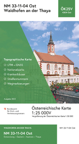 BEV-Karte 4304-Ost, Waidhofen an der Thaya 1:25 000V - 