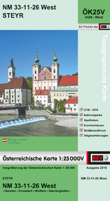 BEV-Karte 4326-West, Steyr 1:25 000V - 