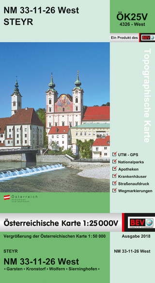 BEV-Karte 4326-West, Steyr 1:25 000V