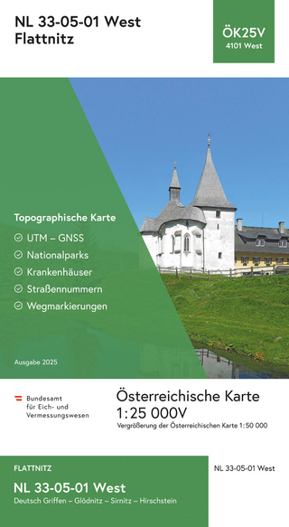 BEV-Karte 4101-West, Flattnitz 1:25 000V