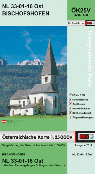 BEV-Karte 3216-Ost, Bischofshofen 1:25 000V