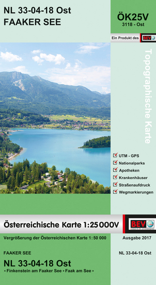 BEV-Karte 3118-Ost, Faaker See 1:25 000V