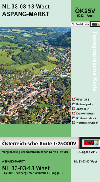 BEV-Karte 5213-West, Aspang-Markt 1:25 000V