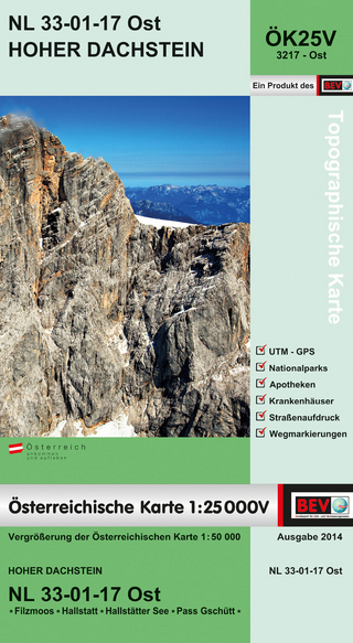 BEV-Karte 3217-Ost, Hoher Dachstein 1:25 000V