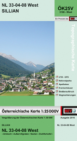 BEV-Karte 3108-West, Sillian 1:25 000V - 