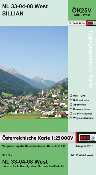 BEV-Karte 3108-West, Sillian 1:25 000V