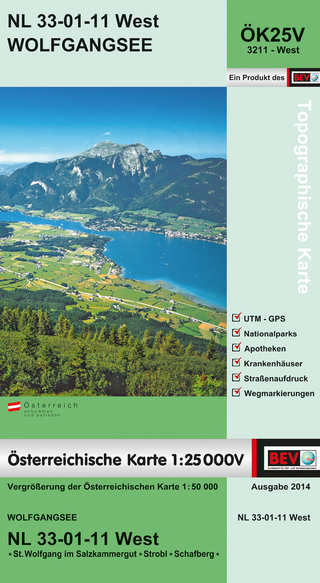 BEV-Karte 3211-West, Wolfgangsee 1:25 000V