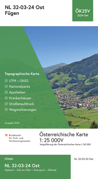 BEV-Karte 2224-Ost, Fügen 1:25 000V