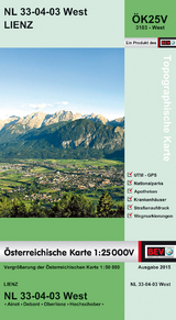 BEV-Karte 3103-West, Lienz 1:25 000V - 