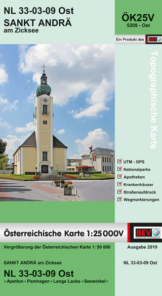 BEV-Karte 5209-Ost, Sankt Andrä am Zicksee 1:25 000V