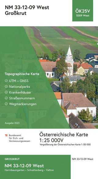 BEV-Karte 5309-West, Großkrut 1:25 000V