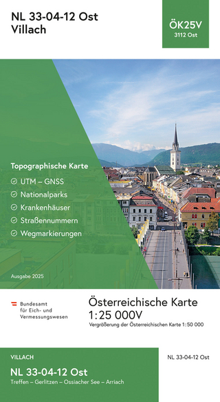 BEV-Karte 3112-Ost, Villach 1:25 000V