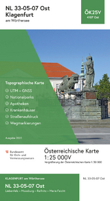 BEV-Karte 4107-Ost, Klagenfurt am W&ouml;rthersee 1:25 000V - 