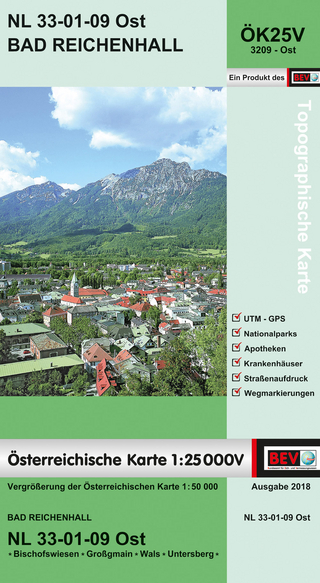 BEV-Karte 3209-Ost, Bad Reichenhall 1:25 000V